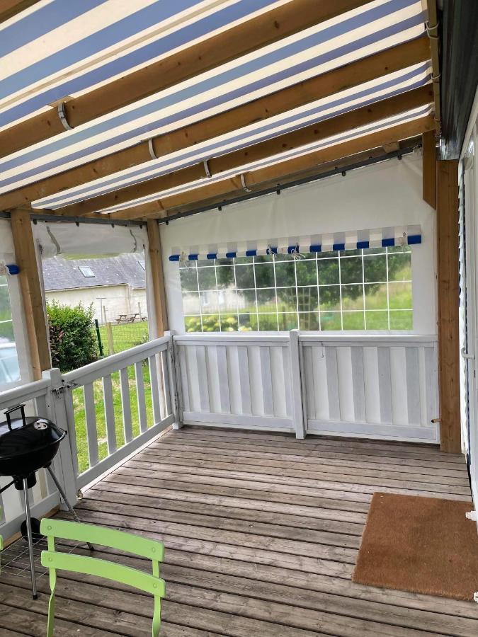 Mobil-Home 4/6 Personnes , Terrasse Couverte ,Piscine Chauffee . Biville-sur-Mer エクステリア 写真